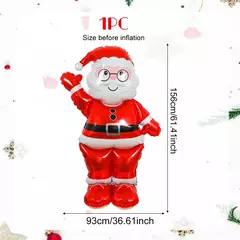 Conjunto de 1/2 peças, incluindo balões de Papai Noel e boneco de neve, adequados para decorações de festas de Natal, Natal familiar - comprar online