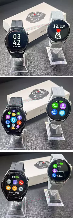 GT3 Pro AMOLED Smartwatch para homens e mulheres, tela HD, freqüência cardíaca, chamadas Bluetooth, à prova d'água, Android, iOS, 420x420, Novo, 2022 - comprar online