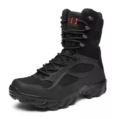Botas de couro masculinas, sapatos casuais ao ar livre, designer leve, botas de trabalho quentes, botas artesanais clássicas - comprar online