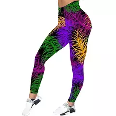 Imagem do Calças de ioga sem costura para mulheres, leggings estampadas, calças justas macias, ginástica de cintura alta, elastano de lycra 2021