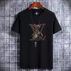 Camiseta retrô casual masculina, manga curta, algodão vintage, tops respiráveis na moda, designer de luxo, alta qualidade, verão, Y2K