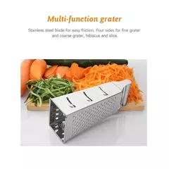 Aço Inoxidável Manual Fatiador De Queijo, Ralador De Caixa Doméstica, Cortador De Vegetais, Recipiente Multiuso, 4 Lâminas Lados, Ferramentas De Cozinha - comprar online