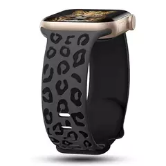 Pulseira de Silicone Gravada para Apple Watch, Faixa 45mm, 44mm, 42mm, 41mm, 40mm, 49mm, 44mm, Pulseira Correa, Série 8, 9, 7, SE, 6, 5, 4, 3, ultra 2
