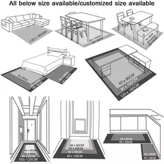 Disney-Pesadelo Antes do Natal Tapete Antiderrapante, Tapete Jack Area, Tapete para Casa, Sala de Estar, Quarto, Sofá, Cozinha, Filme - loja online