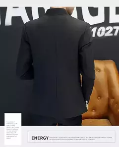 Jaqueta de negócios estilo chinês masculina, terno fino, casual, high-end, simples, elegante moda, festa, compras, cavalheiro, alta qualidade, 2022 - comprar online