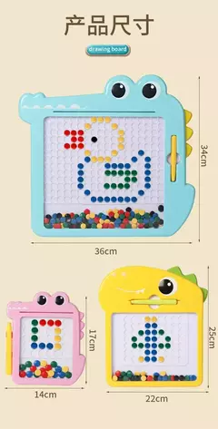 Prancheta Magnética Infantil, Crocodilo, Dinossauro, Escrita, Criativos, Livretos, Padrão, Educacional, Montessori, Presente de Brinquedo na internet