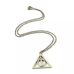 Europeu americano filme televisão harry potter luna relíquias da morte triângulo rotativo pingente colar jóias femininas masculinas - loja online