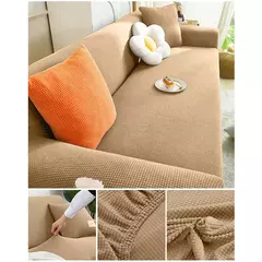 Esticar Jacquard Sofá Capa para Salas, Polar Fleece, Poltrona Protector, de Alta Qualidade, 1, 2, 3, 4, 5 Lugares - comprar online