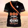 Dog Groomer's T-shirts para homens e mulheres, Pet Grooming Uniformes, Tops roupas, canino, veterinário, cabeleireiros, trabalho canino, 2024
