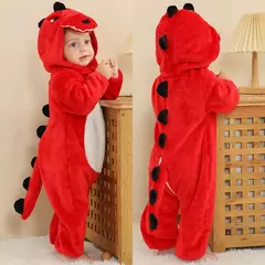 Macacão de flanela para bebés, Macacão Kigurumi, Macaco, Unicórnio, Vaca, Leão, Animal Cosplay, Pijama para 1 a 4 anos Crianças, Meninos, Inverno - loja online