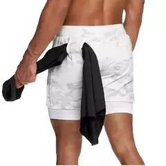 Running Shorts Men Sportswear 2 In 1 Compression Jogging Short Pants Double-deck Bottoms Gym Fitness Training Sport Shorts - loja online