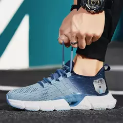 Tênis de corrida antiderrapante masculino, tênis de corrida leve e suave, calçados esportivos casuais ao ar livre, resistente ao desgaste de caminhada, escolha - loja online