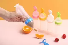 Recém-nascido Silicone Squeezed Milk Bottle, Food Grade, Training Spoon, Baby Grain, Supplement Alimentador, Seguro e Prático - Wolf Magazine