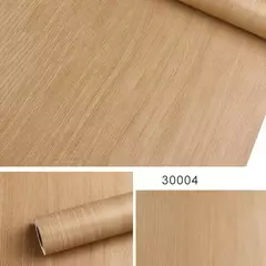 Papel de parede autoadesivo listrado de madeira do PVC, etiqueta impermeável, parede do fundo, mesa, armário, mobília, renovação, 45cm