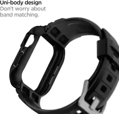 Armadura robusta Pro projetada para Apple Watch Ultra 2 capa de borracha com pulseira série 9/8/SE2/7/6/SE/5/4 45 mm/44 mm 41 mm 40 mm - comprar online