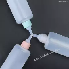 Filhote de cachorro gatinho garrafa de alimentação alimentador de mamilo 100ml pode espremer garrafa de enfermagem de leite líquido para cães recém-nascidos filhotes coelhos hamster na internet
