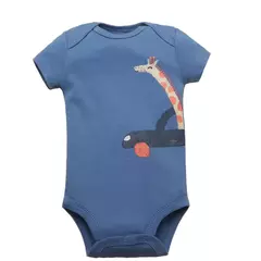 Bodysuits de mangas curtas para bebês meninos e meninas, 100% algodão, macacão recém-nascido, roupas infantis, 6-24 meses, 5 pçs/lote - loja online