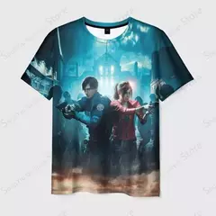 Anime Game Resident Evil 3D Print T-shirt para homens e mulheres, tops de manga curta Hip Hop, camiseta infantil, roupas de verão, moda - comprar online