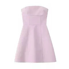 Mini vestido feminino fora do ombro a linha, vestidos de festa sem encosto, sexy na internet