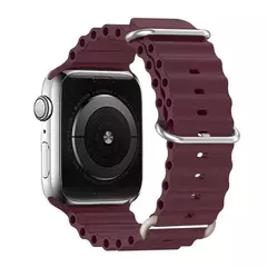 Pulseira esportiva de silicone para Apple Watch, pulseira para iWatch Series 9, 7, 8, 4, 5, 6, SE 2, 49mm, 45mm, 44mm, 42mm, 38 milímetros, 40 milímetros, 41 milímetros, ultra
