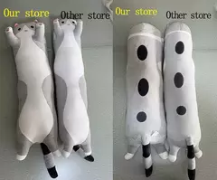 Adorável Husky Side Sleeping Body Pillow, longo travesseiro para cama e sofá, decorativo para casa, presente de aniversário fofo para crianças e adultos, 50-130cm - comprar online