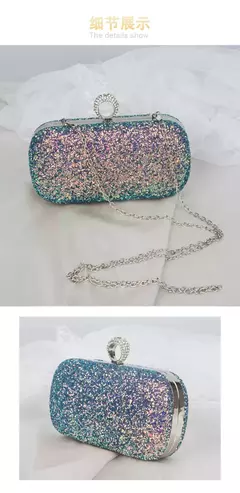 Evening Pink Clutch Purse Mulheres Bling Lantejoulas Bolsas 2023 Novo Designer De Moda Saco De Telefone De Luxo Crossbody Pequeno Saco De Designer - comprar online