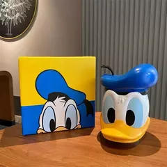 Disney pato donald dos desenhos animados boneca poupança pote mudança jar mickey mouse figura de ação modelo cofrinho anime criança brinquedos presentes na internet