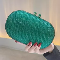 Luxo cristal strass clutch para mulheres, bolsas femininas crossbody, vestido de baile bolsa corrente, festa e bolsa de casamento, presente - Wolf Magazine
