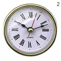 Clássico Relógio De Quartzo Artesanato, Relógios Redondos Inserir Número Romano, Pequenos Números Árabes Wall Decor, Dia 65mm - loja online