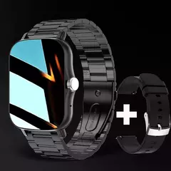 Relógio inteligente quadrado para homens e mulheres, rastreador de fitness, relógio inteligente esportivo, toque de discagem, música, Smartclock para Android, iOS na internet