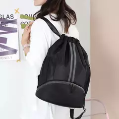 Saco de cordão para homens e mulheres, mochila esportiva ao ar livre, saco de grande capacidade para futebol e basquete, bolso à prova de umidade - Wolf Magazine