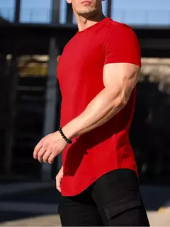 Camiseta masculina de algodão manga curta, musculação, Athleisure, treino, camisa esportiva de ginástica, tops de alta qualidade, verão na internet