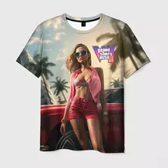 Camisola de manga curta com estampa Grand Theft Auto VI masculina e feminina, estilo casual, moda verão, Gta 6 quente, 3D, novo, 2022