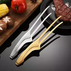 Multifuncional Barbecue Metal Anti-Slip Clips, Clipes De Alimentos Delicados, Braçadeira De Pinças Autônoma, Gadgets De Cozinha, Acessórios De Churrasco - comprar online