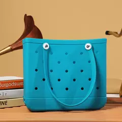 EVA sacola de praia impermeável para mulheres, bolsa de grande capacidade, bolsa de ombro grande, moda feminina