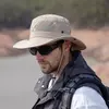Xinbaoguan-Men's Respirável Sunshade Fisherman Hat, Sunscreen Sun Hat, Chapéu de Pesca, Big Eaves, 100% Nylon, Primavera, Verão, 9245