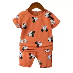 Terno de algodão bebê para meninas e meninos, dois conjuntos de roupas, roupas recém-nascidas, 1 ano, 2 anos, 3 anos - comprar online
