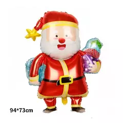 Grande balão de alumínio do Papai Noel para a festa de Natal, suprimentos decorativos, 119cm, 1pc - Wolf Magazine