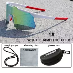 Imagem do Merida-Óculos de sol para homens e mulheres, óculos esportivos, UV400, óculos de equitação, mountain bike, bicicleta de estrada, lentes ao ar livre com estojo
