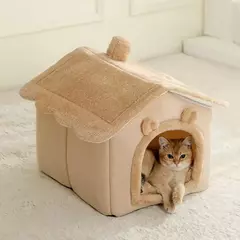 Casa dobrável para animais de estimação, removível, lavável, para gatos, filhote de cachorro, sofá, cama para animais de estimação, para cães extra pequenos e gatos pequenos e médios - loja online