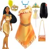 Indiano pocahontas princesa cosplay vestido meninas matoaka festa de halloween disfarce traje crianças dos desenhos animados filme fantasia outfits