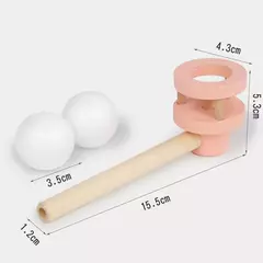Montessori Whistle Ball para Crianças, Sopro Flutuante, Bolas de Tubulação, Brinquedo Sensorial para Bebê, Habilidades Motoras Finas, Brinquedos Educativos - comprar online