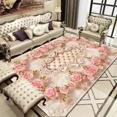 Tapetes laváveis para sala de estar, tapete moderno, decoração de estilo euro - loja online