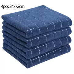 Imagem do Homaxy-Absorbent Kitchen Dishcloth, Panos Ultra Macios, Toalhas de Secagem à Mão, Ferramentas de Limpeza Doméstica, 100% Algodão, 4 Pcs, 6Pcs