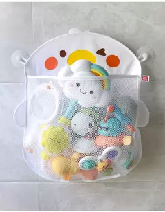 Qwz novo pato dos desenhos animados do bebê saco de malha do banheiro otário design para brinquedos de banho crianças formas animais pano areia brinquedos armazenamento net saco - Wolf Magazine