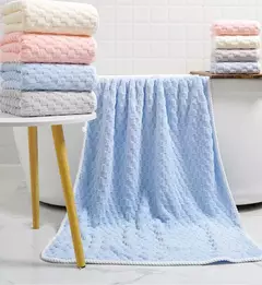 Toalhas de veludo coral macio, disponíveis em 3 tamanhos, 35*75, 70*140, 85*150 - comprar online