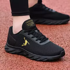 Tênis respirável masculino, confortável, clássico, casual, ao ar livre, caminhando, esporte, tênis - loja online