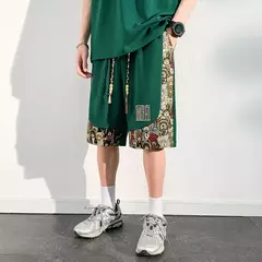 Shorts de homens bordados, roupa masculina, roupa de praia, basquetebol, corrida, calça casual de verão, tamanho grande, novo, 2024 - comprar online