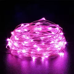 Imagem do Fio de cobre LED String Light, Fairy Light, Alimentado por pilhas, Quarto, Jardim, Festa, Decoração de casamento, 1 m, 2 m, 3 m, 5 m, 10m, 1 pacote