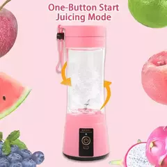 Imagem do Mini Espremedor Recarregável Portátil, Elétrico, 6 Lâminas, Copo De Suco, Liquidificador De Frutas, Cozinha, Pequeno, Automático, Portátil, Smoothie Food, Casa